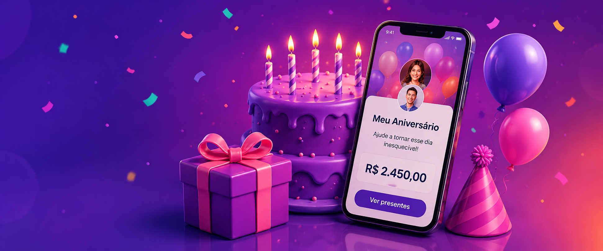 Celebre com o bday.fm